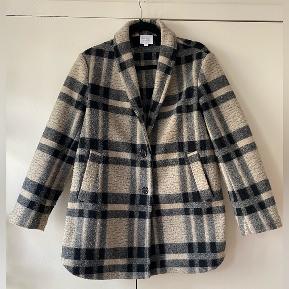 Sundays Owen Coat in Black Plaid Compact - Picture 11 of 13